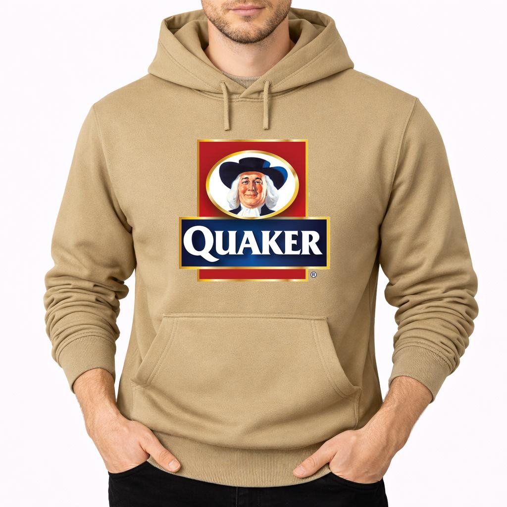 Men's Quaker Food Pullover Hoodie - Tan