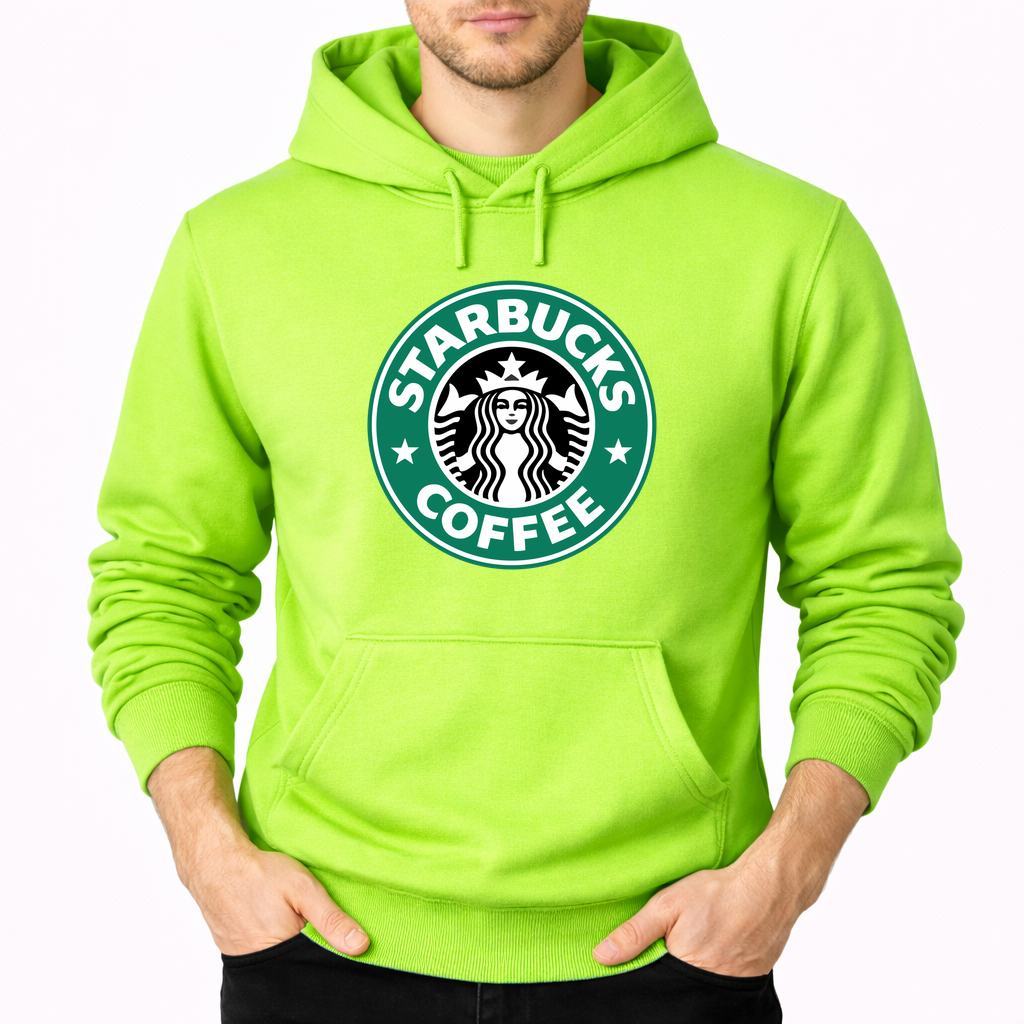 Men's Starbucks Starbucks Pullover Hoodie - Lime green
