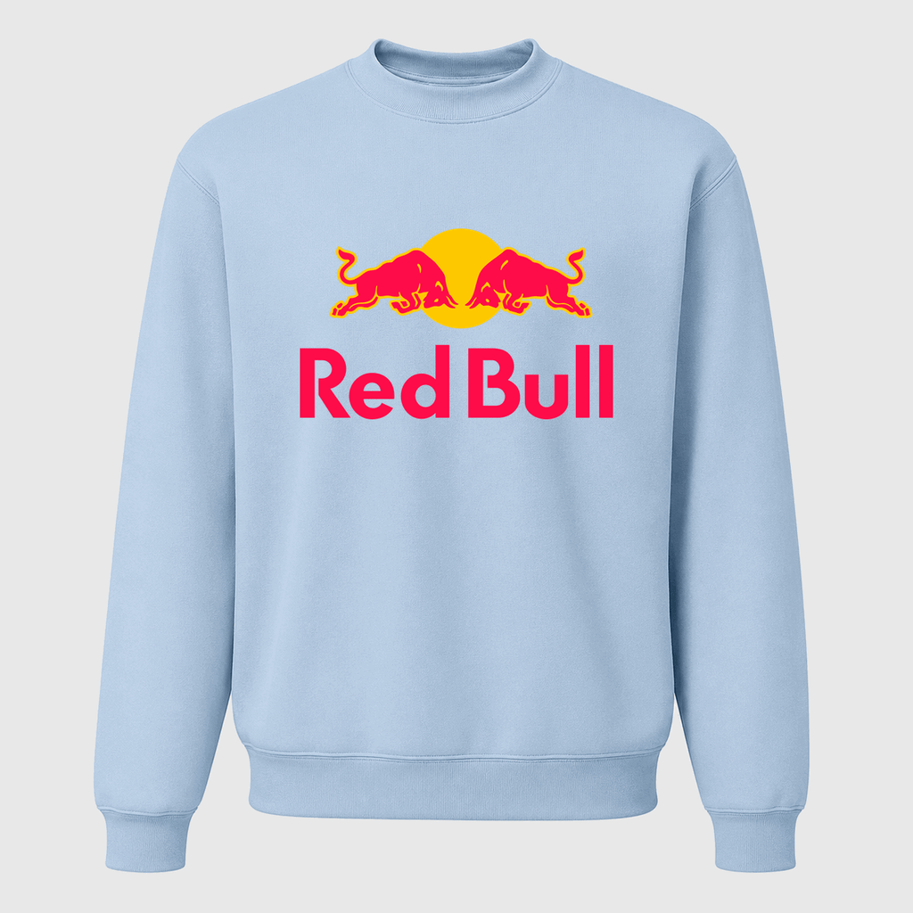 Men's Red Bull Crewneck Sweatshirt - Sky Blue