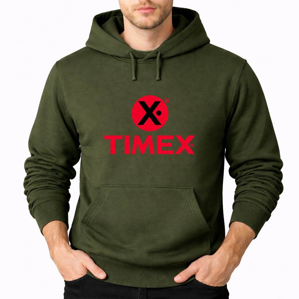 Men's Timex Pullover Hoodie - Army Green