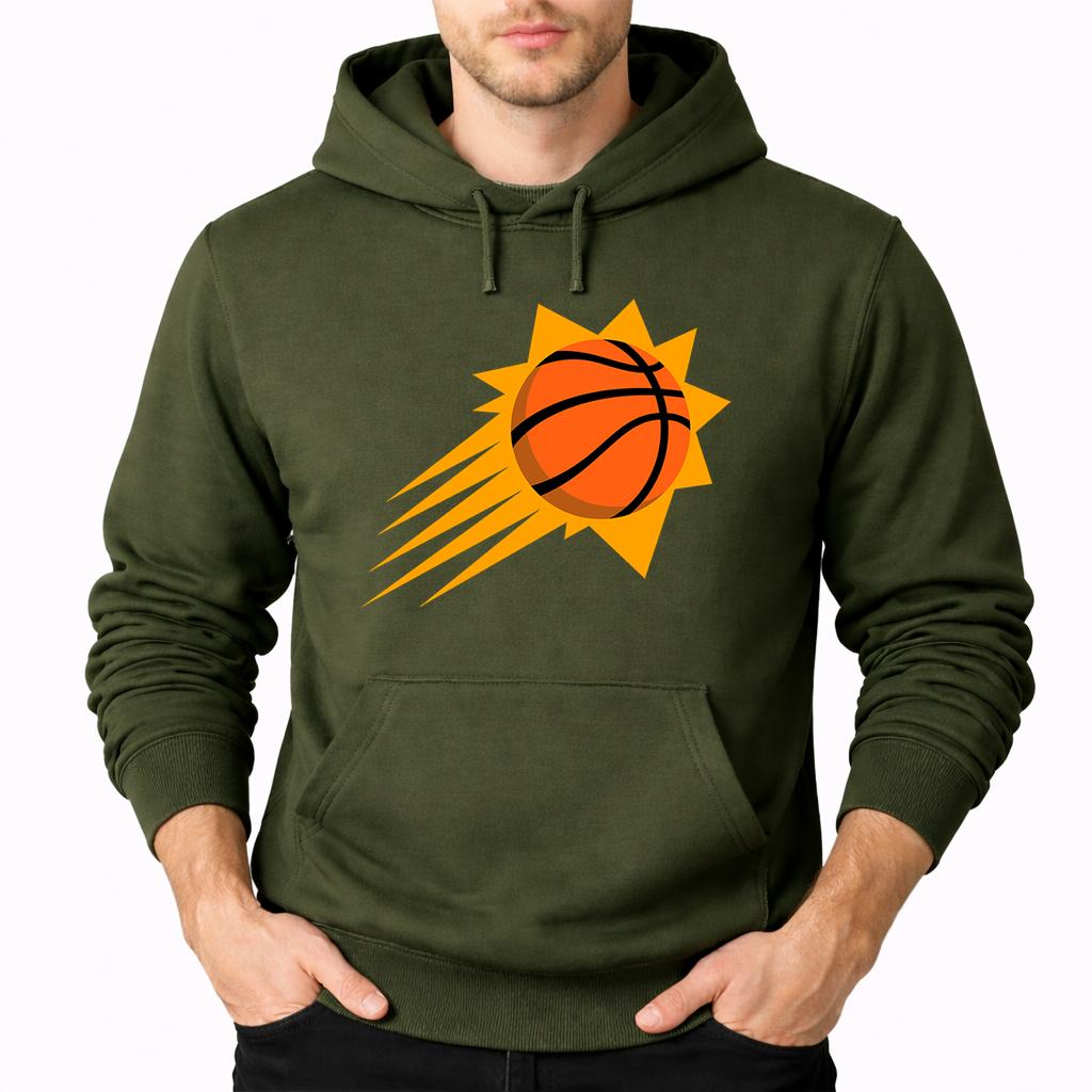 Men's Phoenix Suns Pullover Hoodie - Army Green