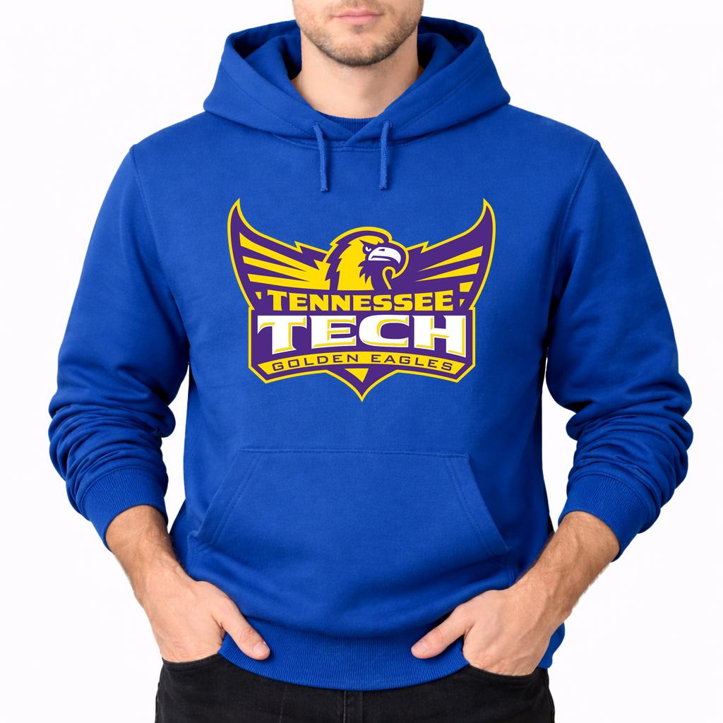 Men's Tennessee Tech Golden Eagles Pullover Hoodie - Blue