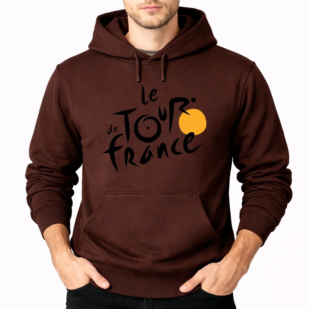 Men's Tour de France Pullover Hoodie - Brown
