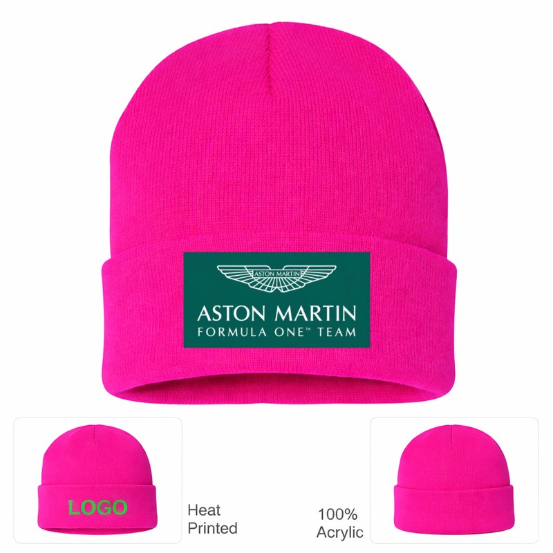 Formula 1 Aston Martin Formula One Team Beanie Hat - Hot Pink