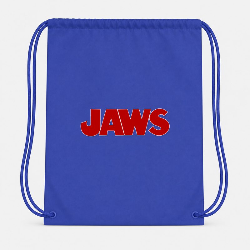 Jaws PNG3 Drawstring Bag - Blue