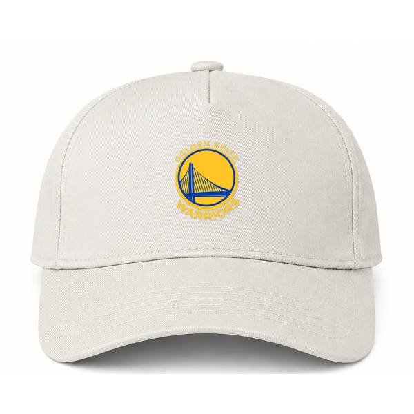 Golden State Warriors Yellow Logo Beige Dad Baseball Cap Hat