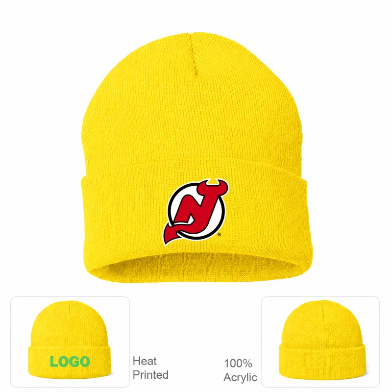 New Jersey Devils Yellow Beanie Hat