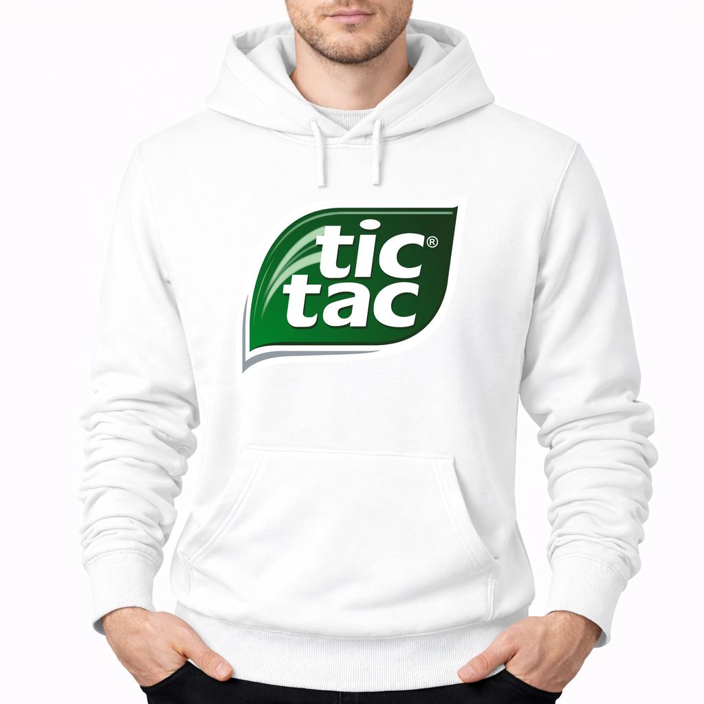 Men's Tic Tac Pullover Hoodie - White