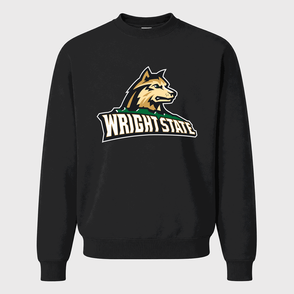 Men's Wright State Raiders Crewneck Sweatshirt - Black