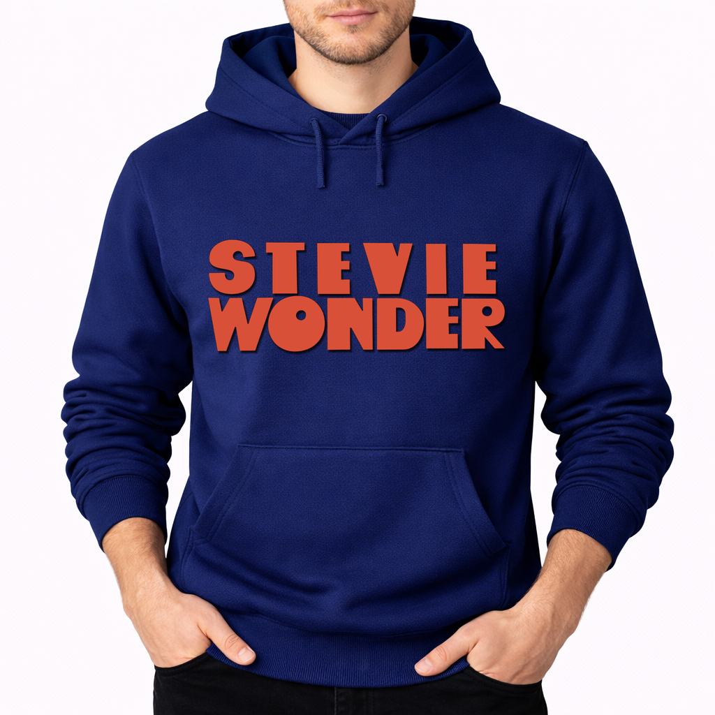 Men's Stevie Wonder Pullover Hoodie - Navy