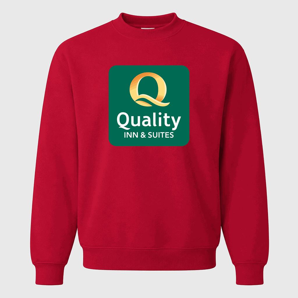 Men's Quality Inn & Suites Crewneck Sweatshirt - Red