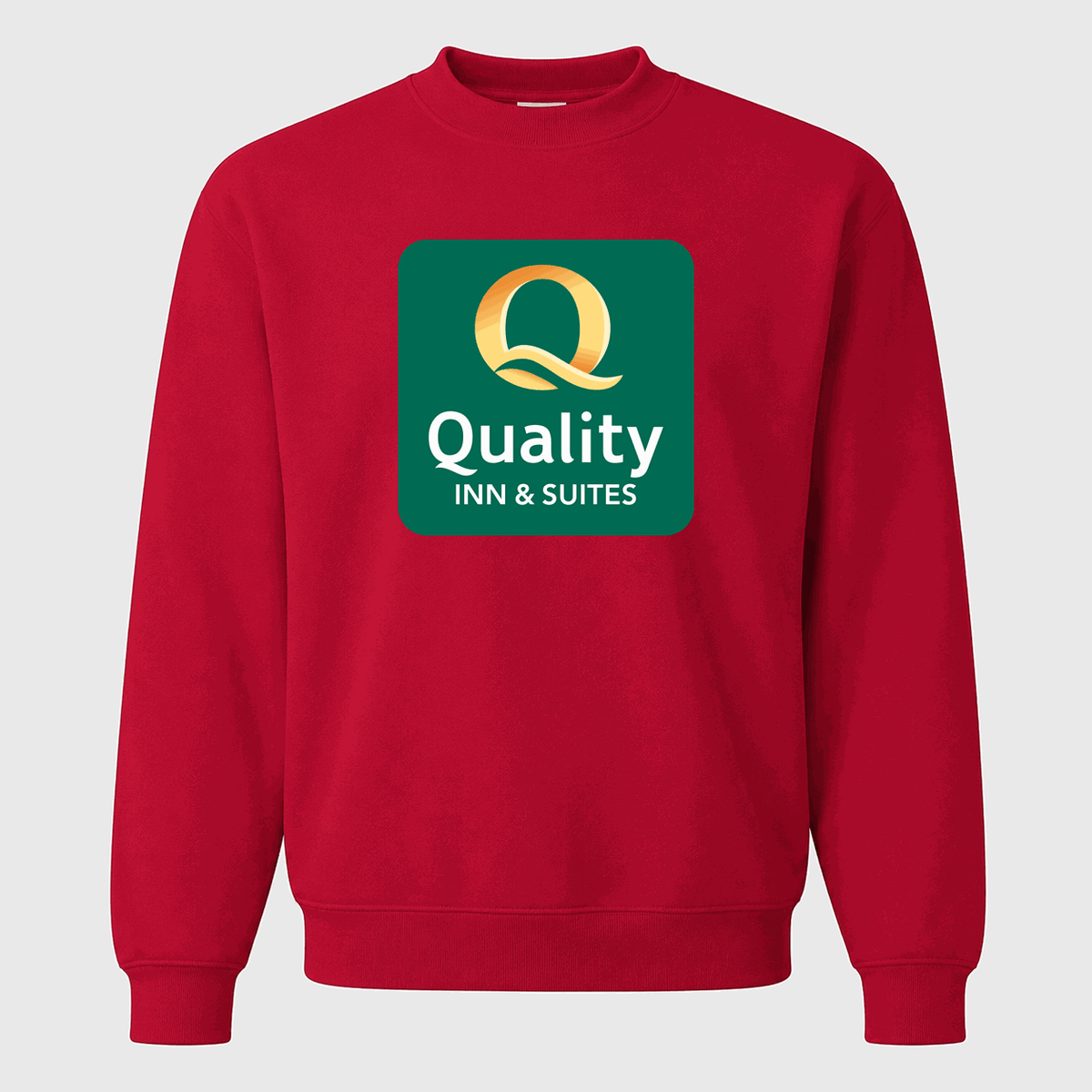 Men's Quality Inn & Suites Crewneck Sweatshirt - Red