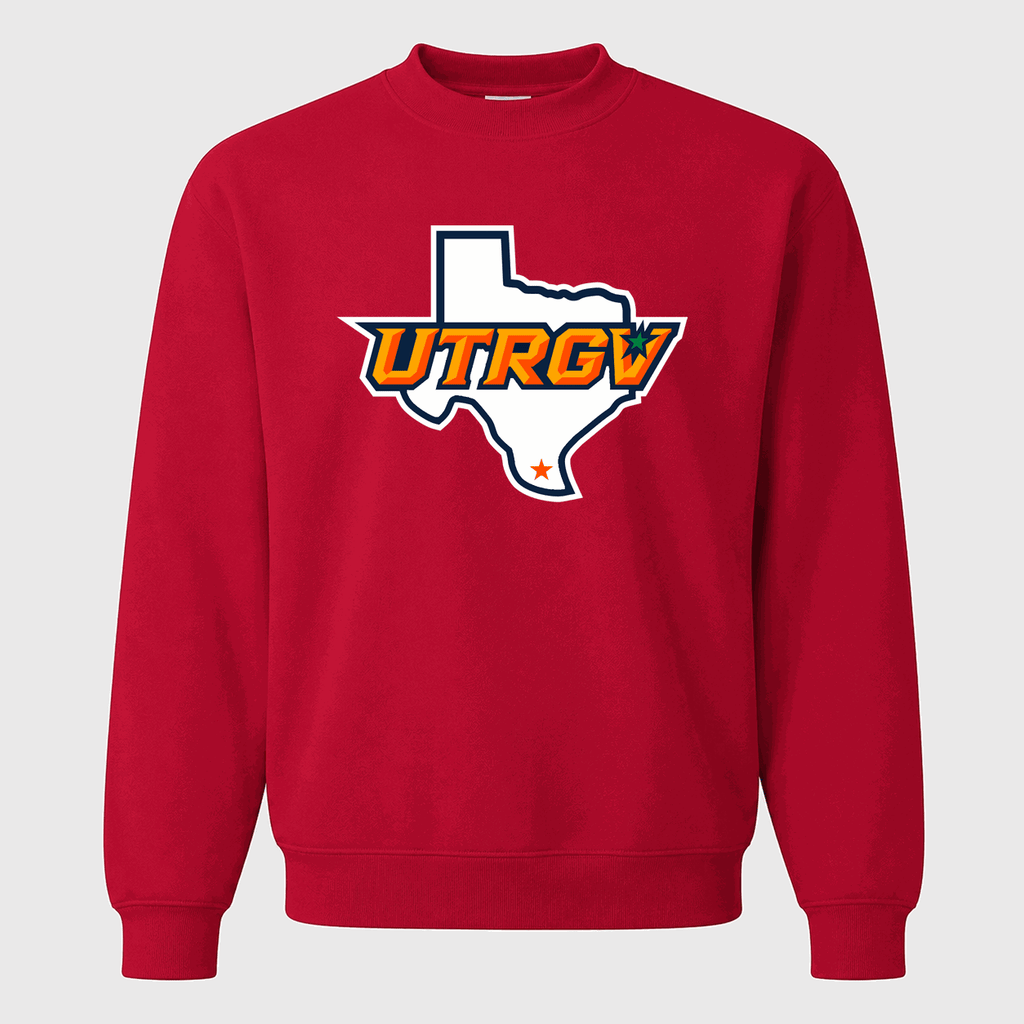 Men's UTRGV Vaqueros Crewneck Sweatshirt - Red