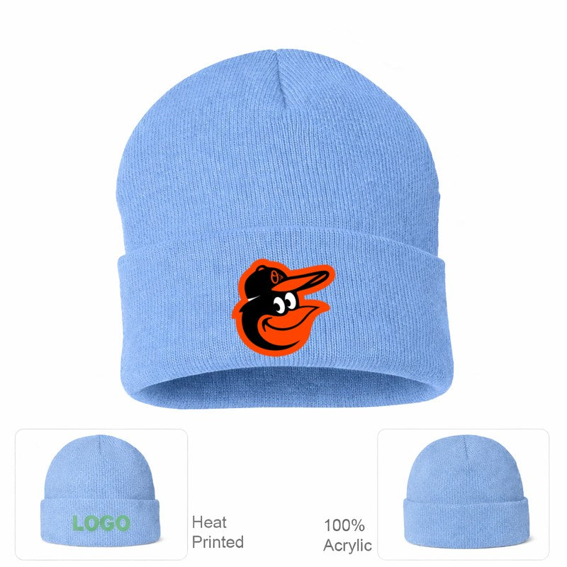 Baltimore Orioles Beanie Hat - Sky Blue