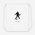 Elvis Presley Drawstring Bag - White