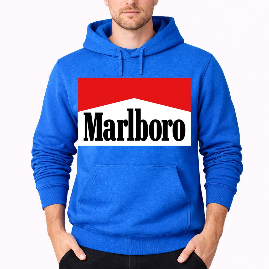 Men's Marlboro Pullover Hoodie - Azure