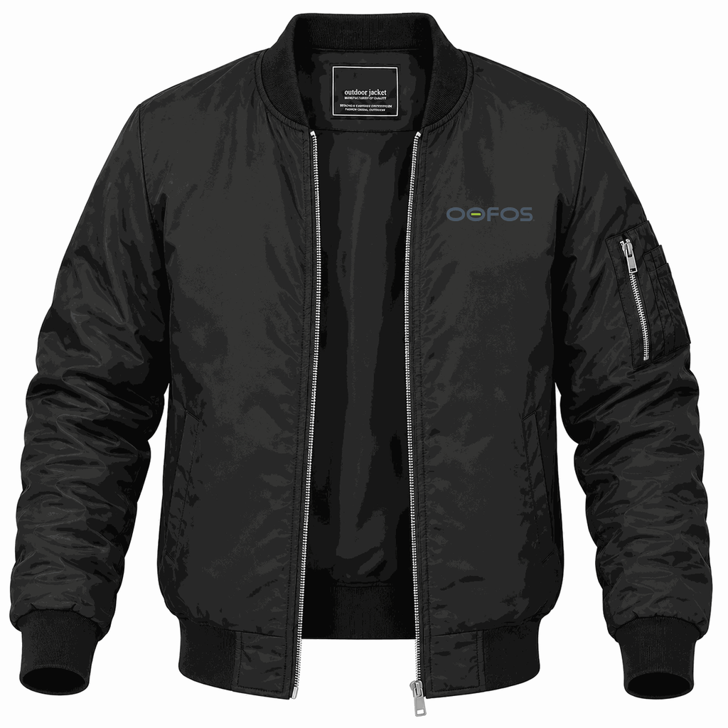 Men's Oofos Lightweight Bomber Jacket - Black