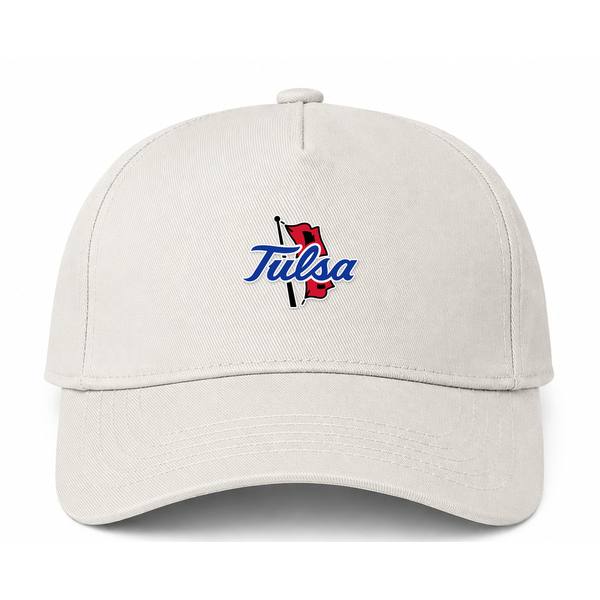 Tulsa Golden Hurricane Logo Beige Dad Baseball Cap Hat