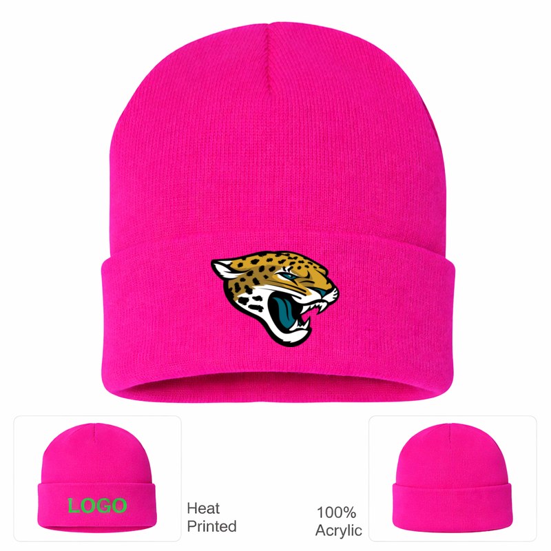 Jacksonville Jaguars Hot Pink Beanie Hat