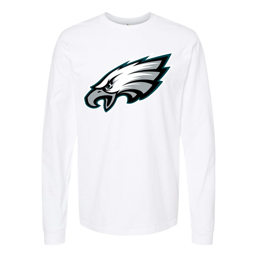 Men's Philadelphia Eagles Long sleeves Cotton Blend T-Shirt - White