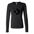 Women's Converse logo 1536x864 Long Sleeve T-Shirt - Black