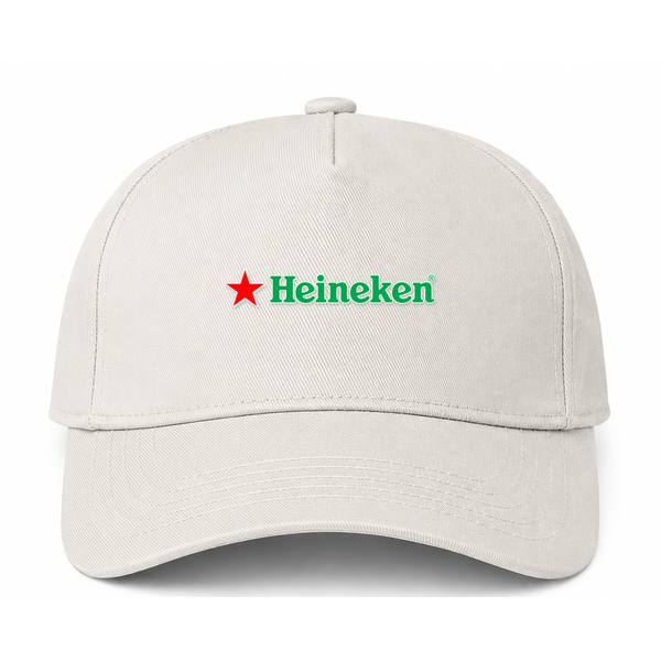Heineken Logo Beige Dad Baseball Cap Hat