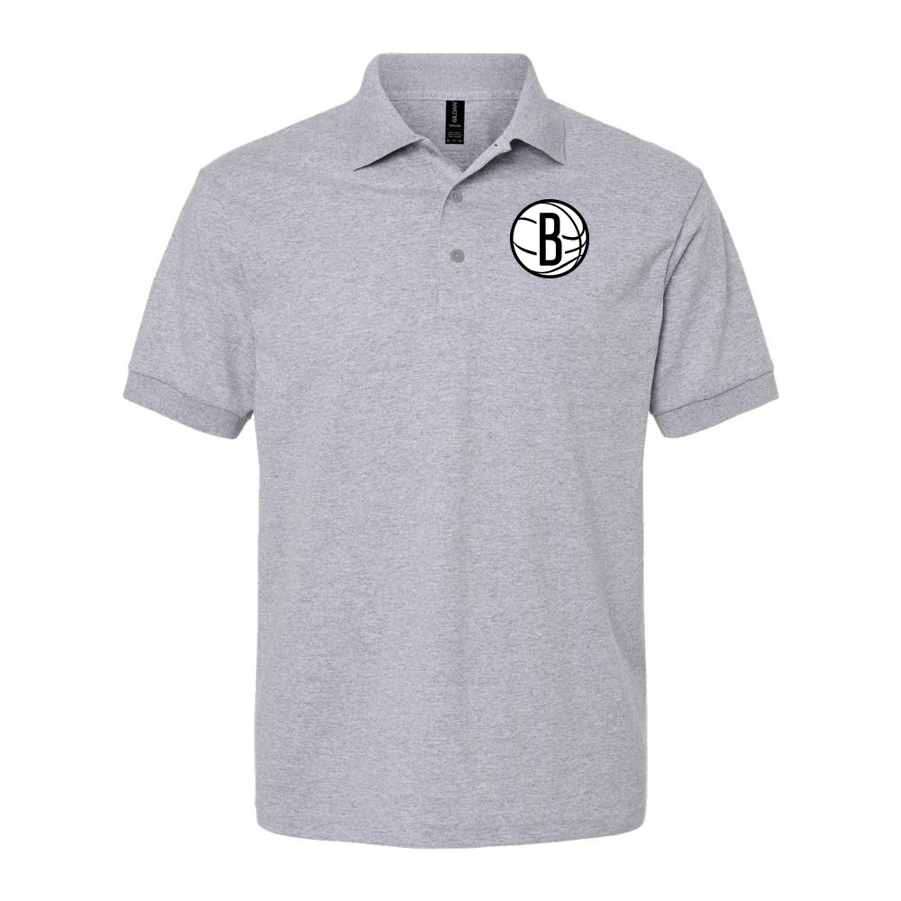 Men's Brooklyn Nets Dry Blend Polo - Gray