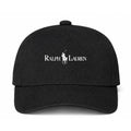 Polo Ralph Lauren White Logo Black Dad Baseball Cap Hat