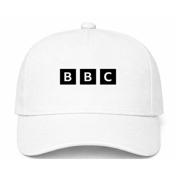 BBC Logo White Dad Baseball Cap Hat