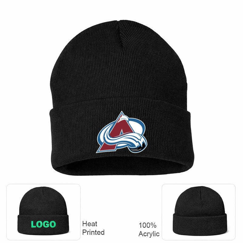 Colorado Avalanche Black Beanie Hat
