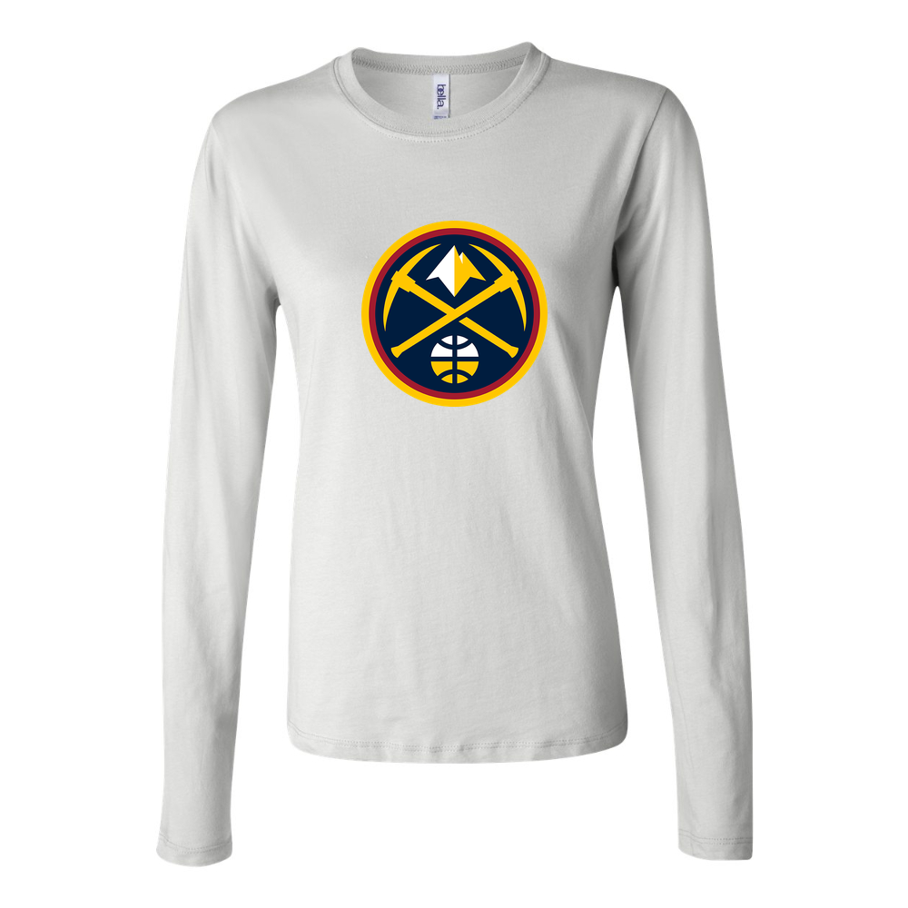 Women's Denver Nuggets Long Sleeve T-Shirt - White