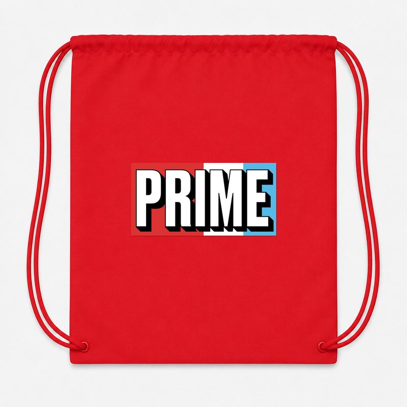 Prime Drink Drawstring Bag - Red