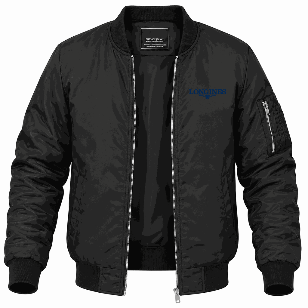 Men's Longines Lightweight Bomber Jacket - Black
