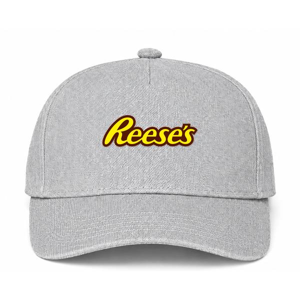 Reese's Logo Gray Dad Baseball Cap Hat