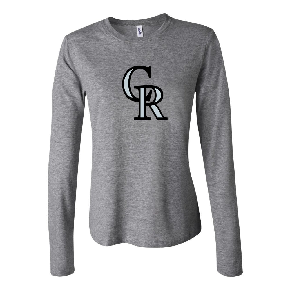 Women's Colorado Rockies Long Sleeve T-Shirt - Gray