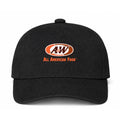 A&W Logo Black Dad Baseball Cap Hat