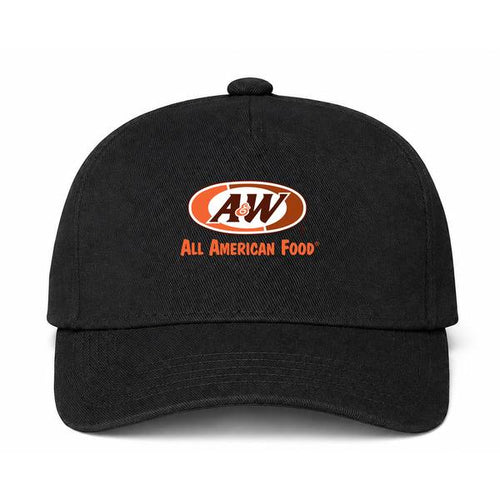 A&W Logo Black Dad Baseball Cap Hat