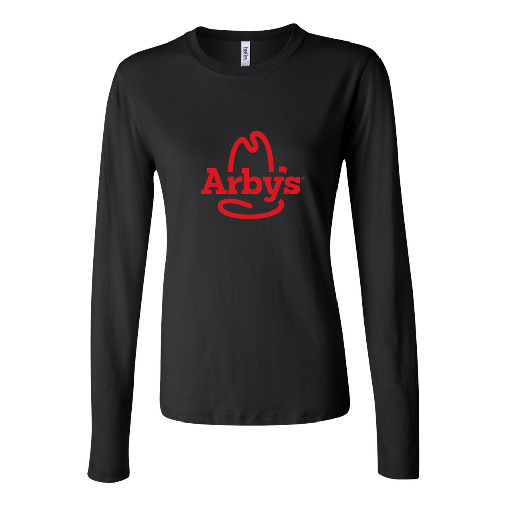 Women's Logo Arbys 1536x864 Long Sleeve T-Shirt - Black