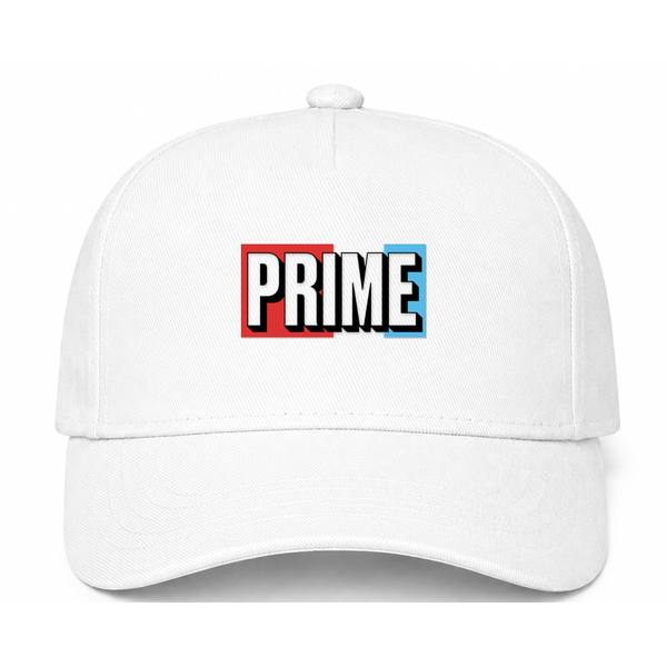 Prime Drink Logo White Dad Baseball Cap Hat