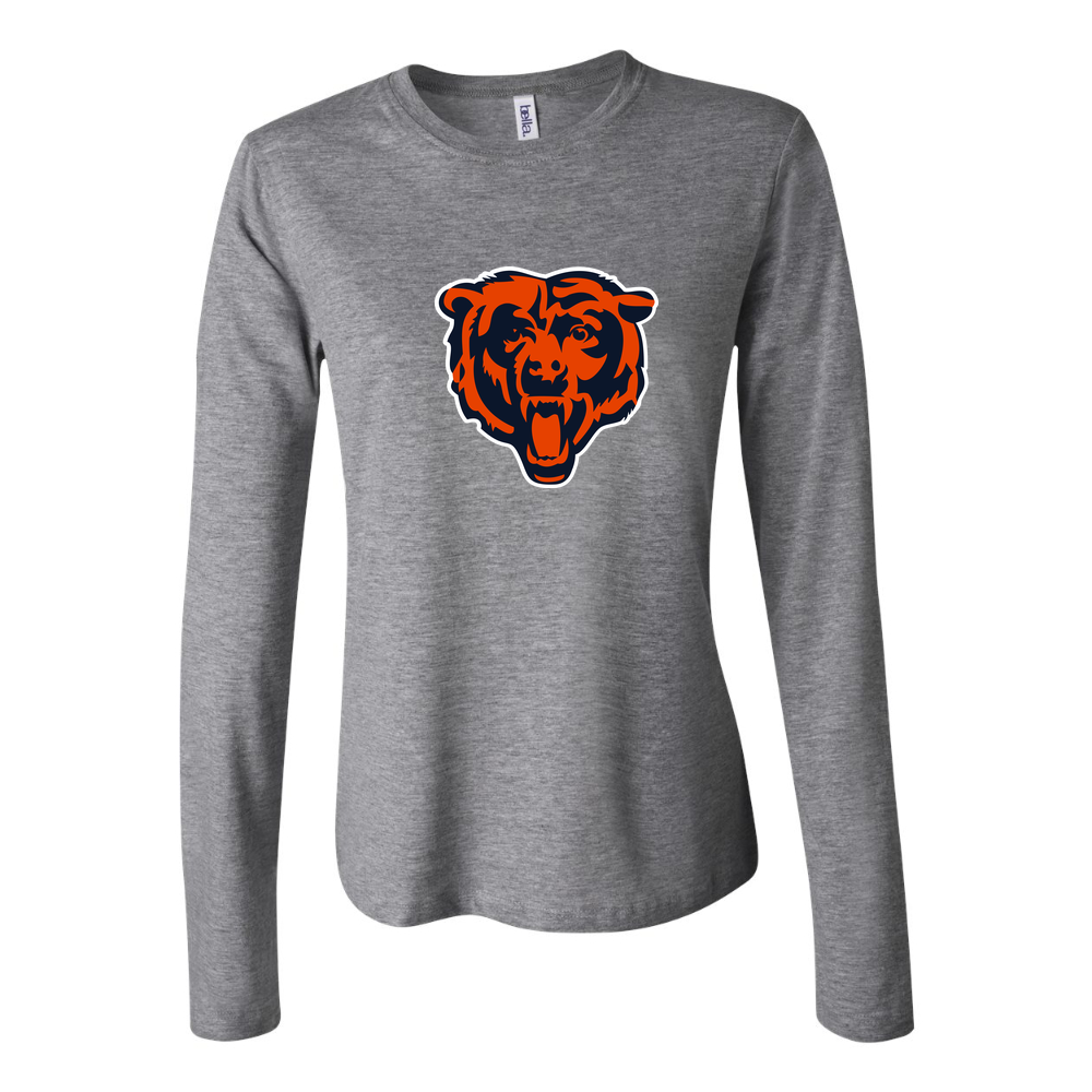Women's Chicago Bears Long Sleeve T-Shirt - Gray