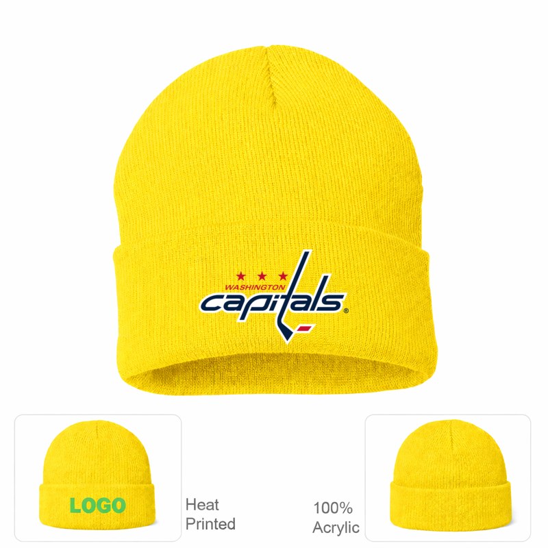 Washington Capitals Yellow Beanie Hat