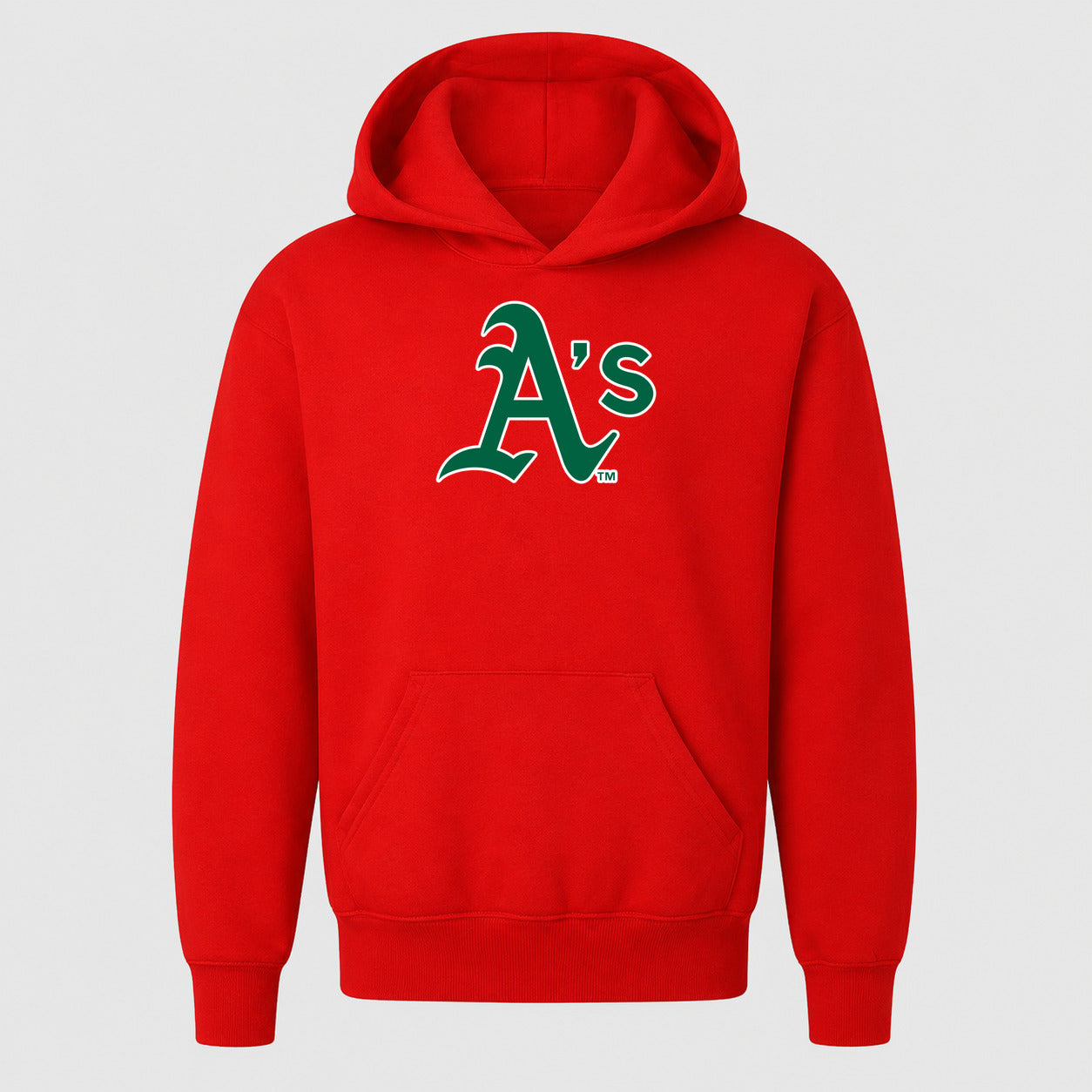Youth Oakland Athletics Pullover Hoodie - Red