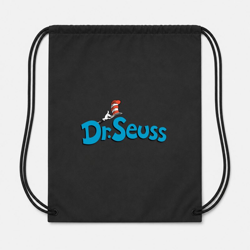 Dr. Seuss Drawstring Bag - Black