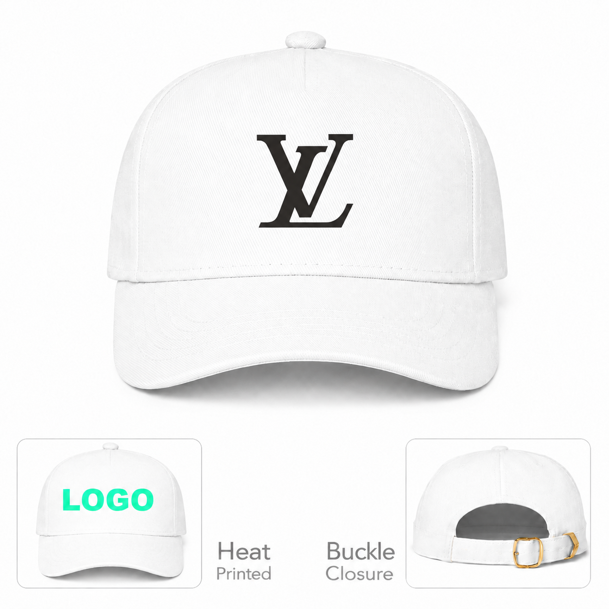 Louis Vuitton White Dad Baseball Cap Hat