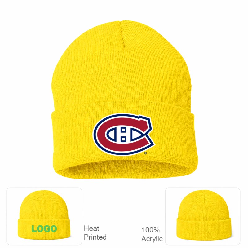 Montreal Canadiens Yellow Beanie Hat