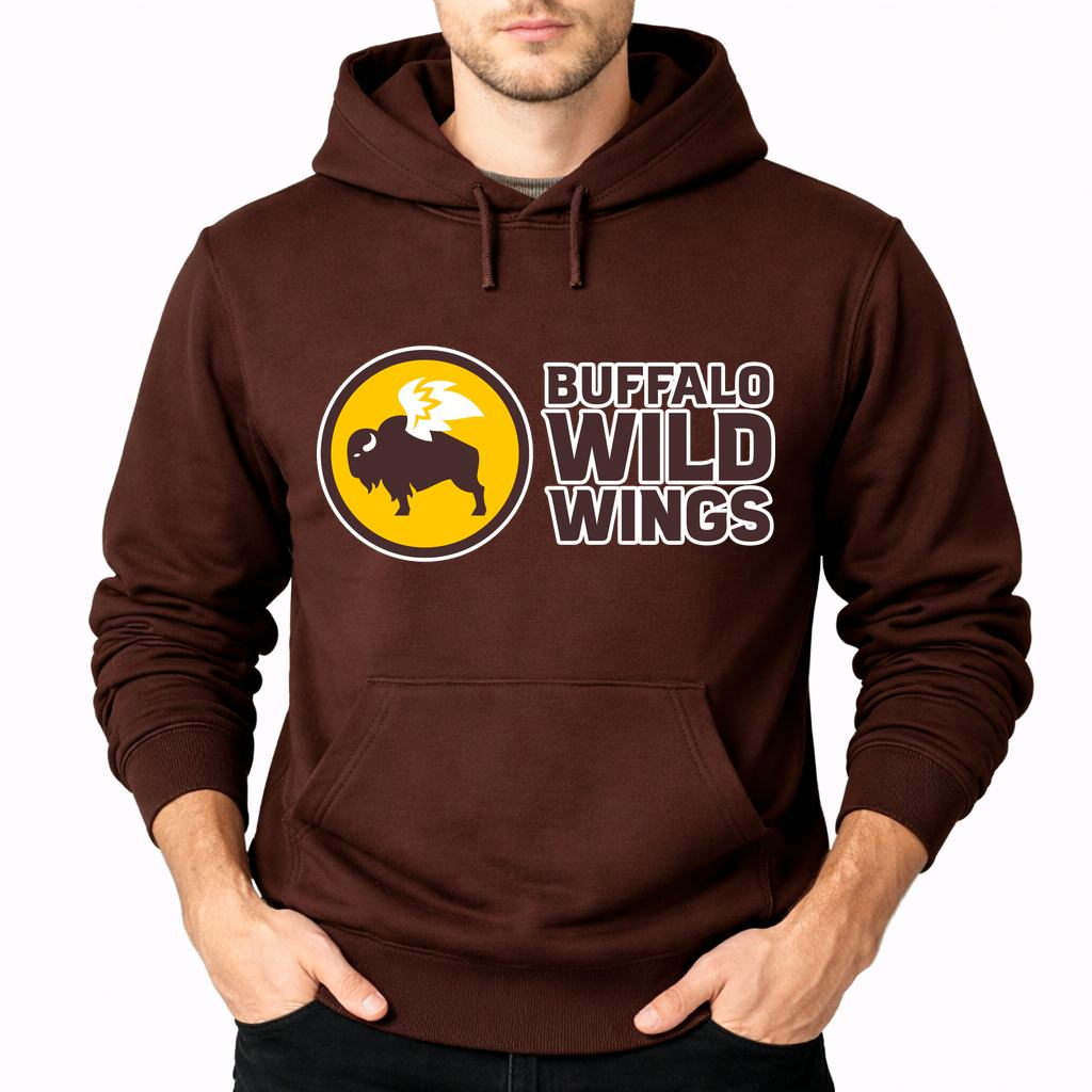 Men's Buffalo Wild Wings Pullover Hoodie - Brown