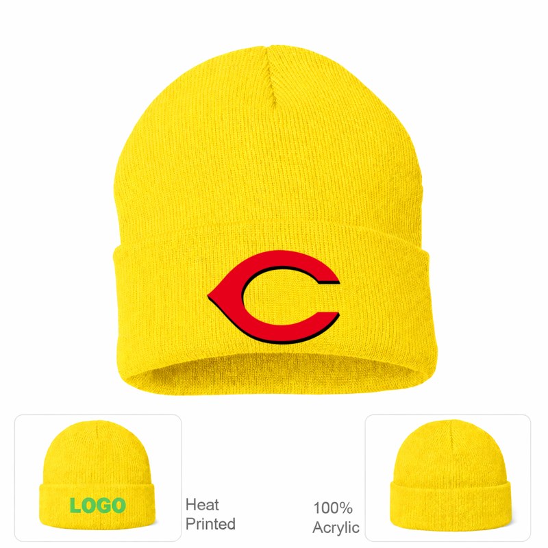 Cincinnati Reds Beanie Hat - Yellow