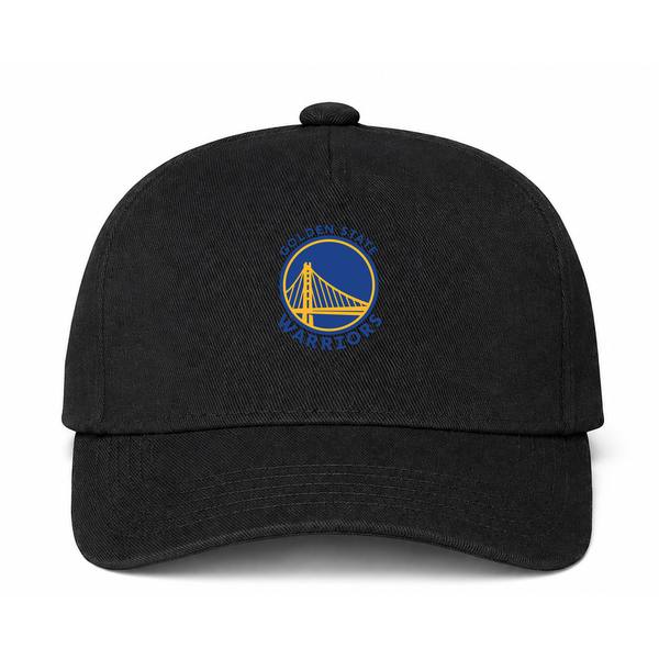 Golden State Warriors Blue Logo Black Dad Baseball Cap Hat