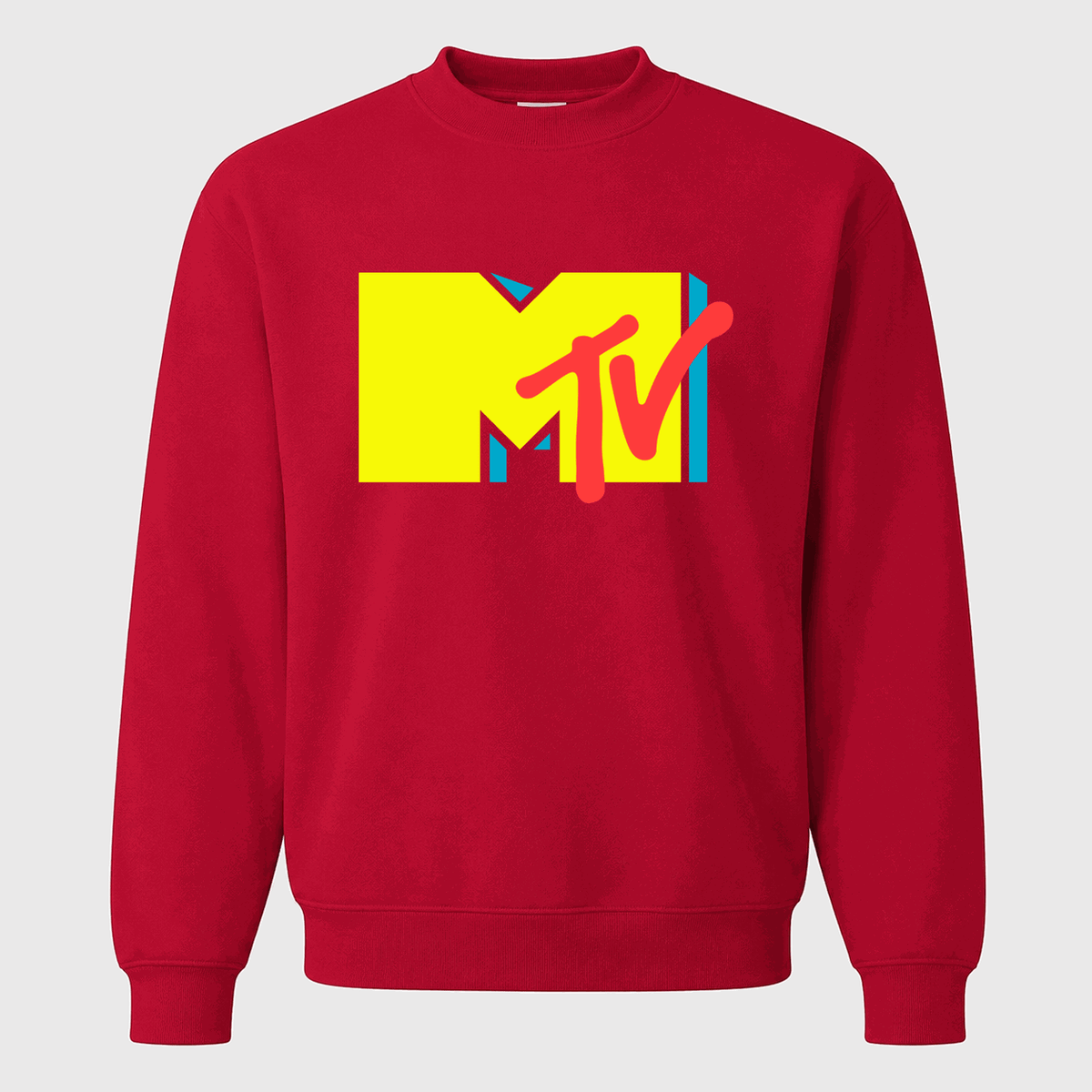 Men's MTV Crewneck Sweatshirt - Red