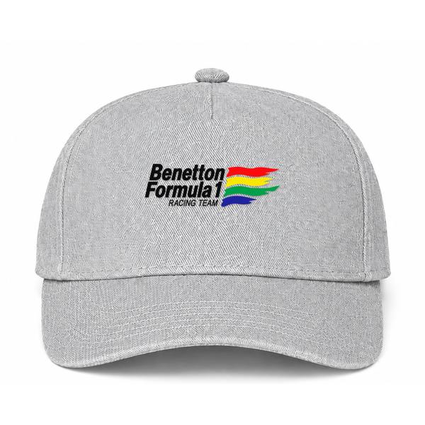 Benetton Formula 1 Racing Team Gray Dad Baseball Cap Hat